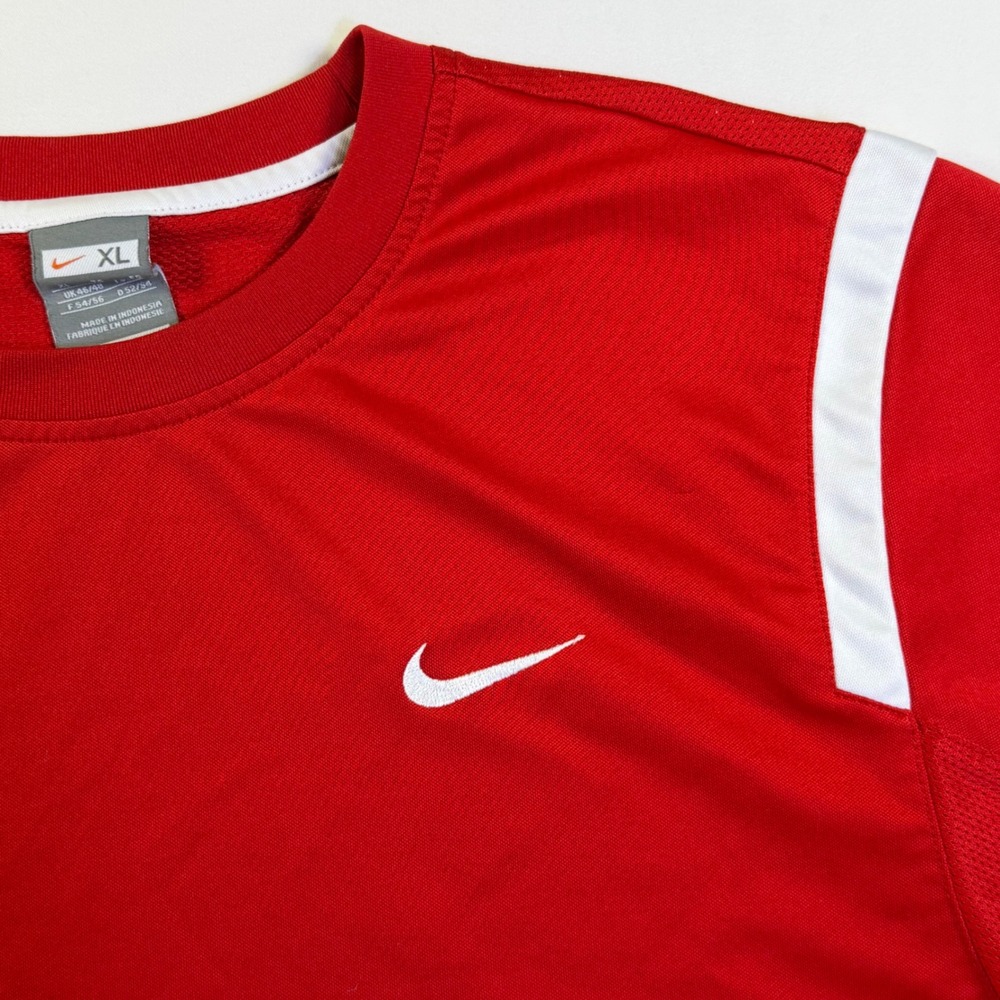 Nike FIT CTR360 Mens Soccer Training Jersey XL Red White Black 378447-611 - Picture 4 of 15